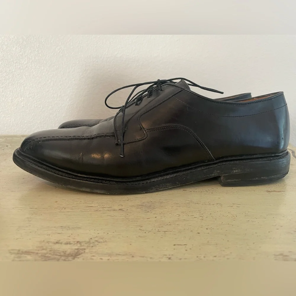 ALLEN EDMONDS Hillcrest Leather Bicycle Toe Derby Shoe in‎ Black Size 12 C $425